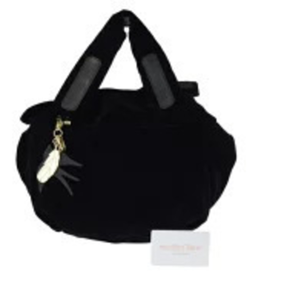 See by Chloe Joy Rider Velvet Leather Handbag Black